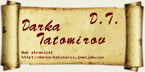 Darka Tatomirov vizit kartica